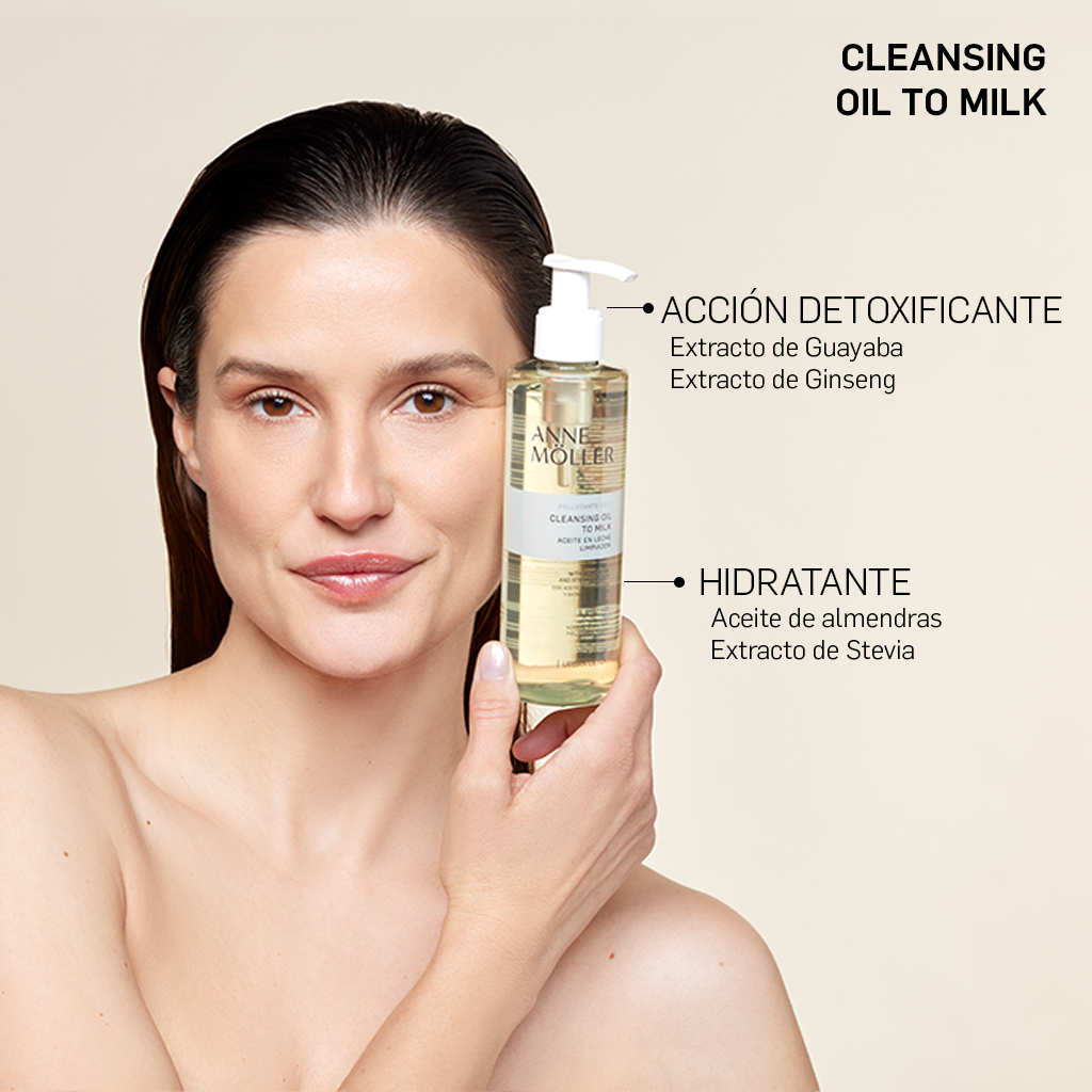 Clean up Cleansing Oil to Milk