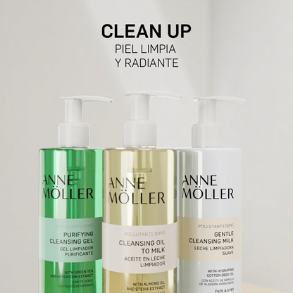 Clean up Cleansing Oil to Milk