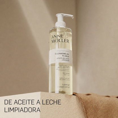 Clean up Cleansing Oil to Milk